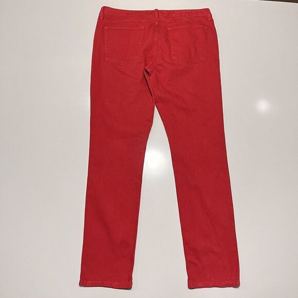 Banana Republic Red Mid Rise Jeans Skinny Jeans Size 32/12 - Picture 2 of 10